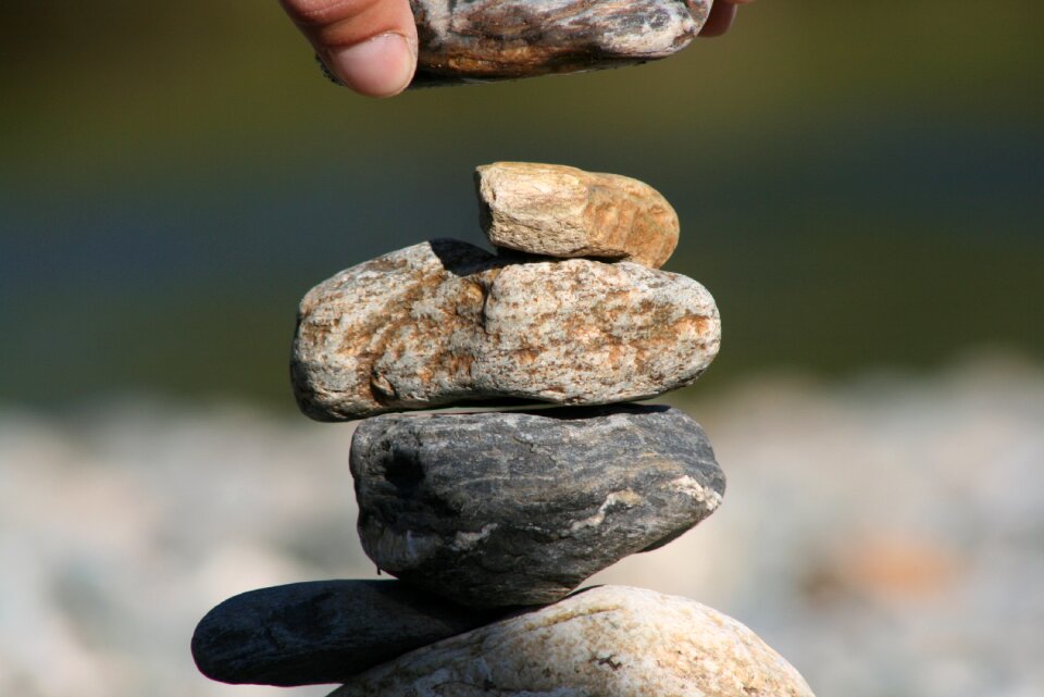 Stones pebble river