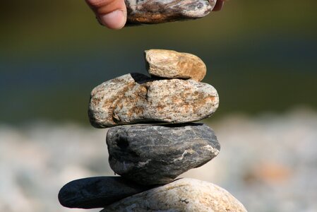 Stones pebble river
