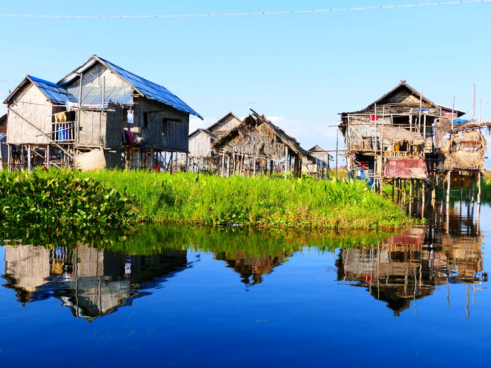 Stilt house hut stilt houses photo