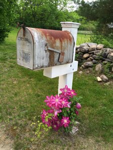 Box vintage mailbox photo
