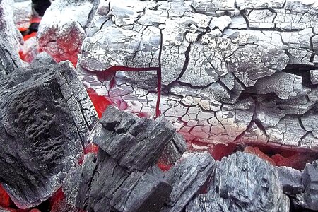 Fire barbecue hot