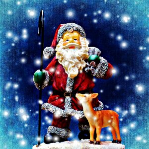 Christmas motif roe deer figure