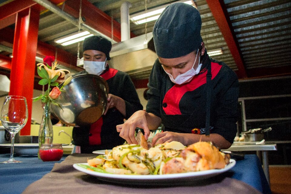 Gastronomy school students