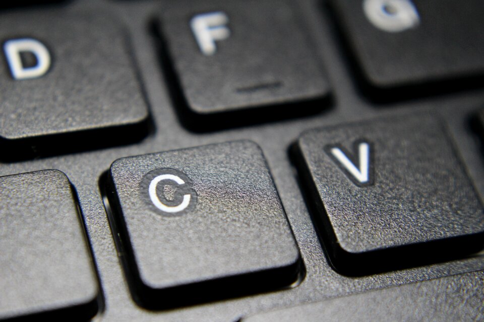 Buchstaqben black white