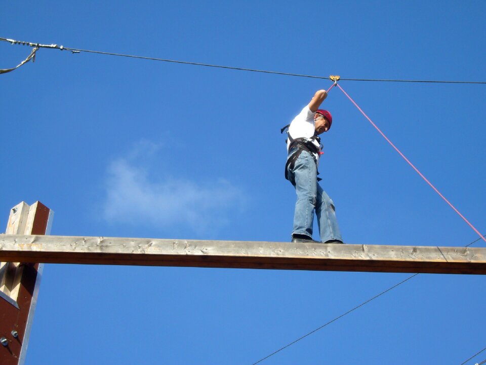 Sky blue climber security