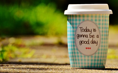 Coffee cup happy