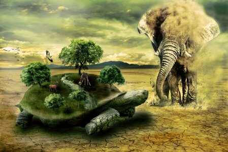 Wild nature sand