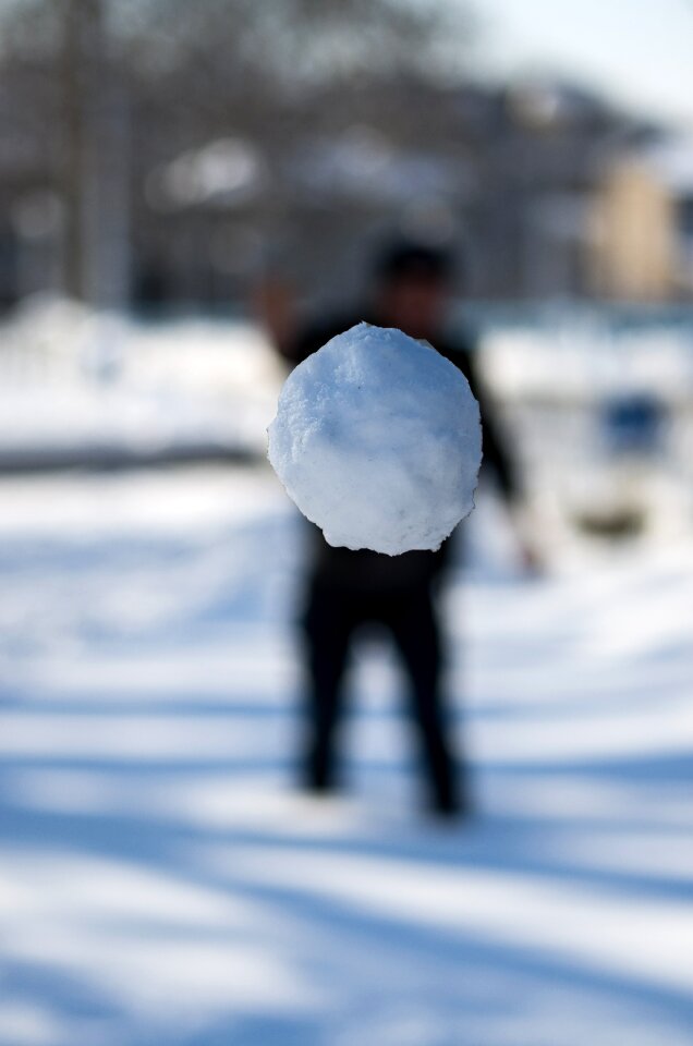 Human snow excitement