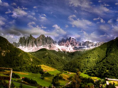 South tyrol alpine view photo