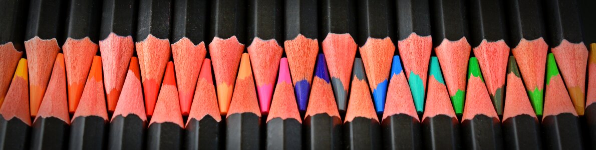 Tooth colorful paint
