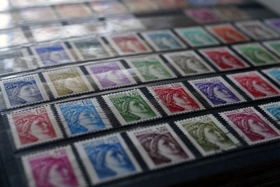 Collection philately french stamps