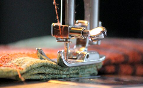 Sew thread coiled photo