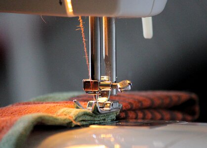 Sew thread coiled