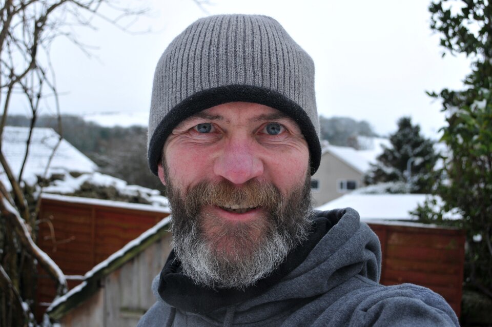 Hat woolly hat white male