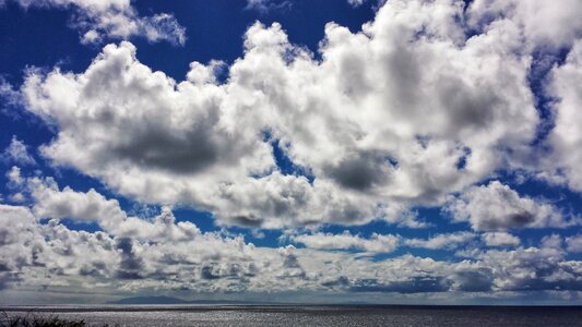 Cloudy white skies photo