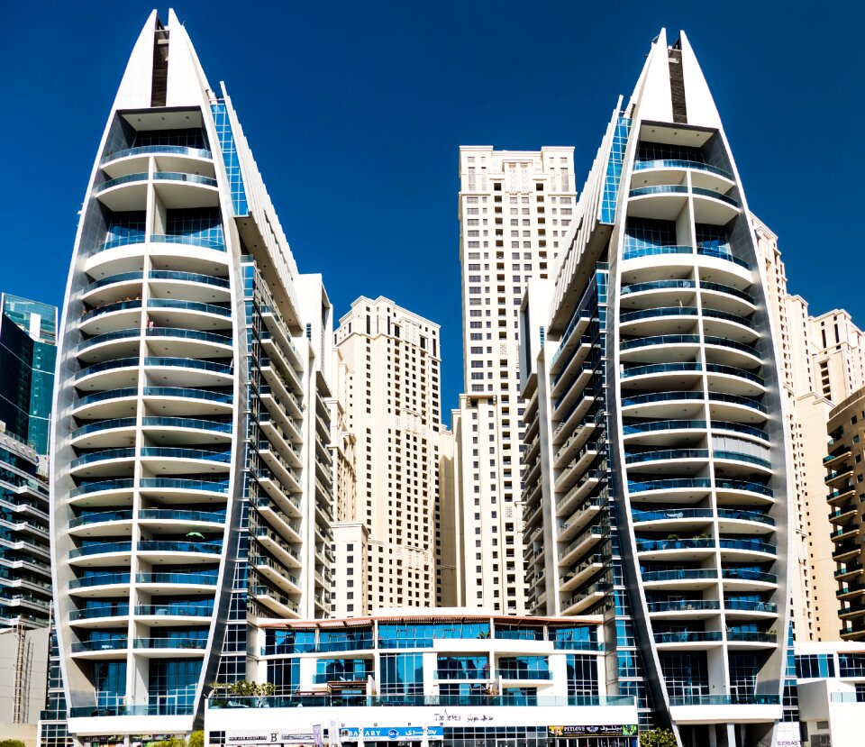 Dubai skyscrapers modern