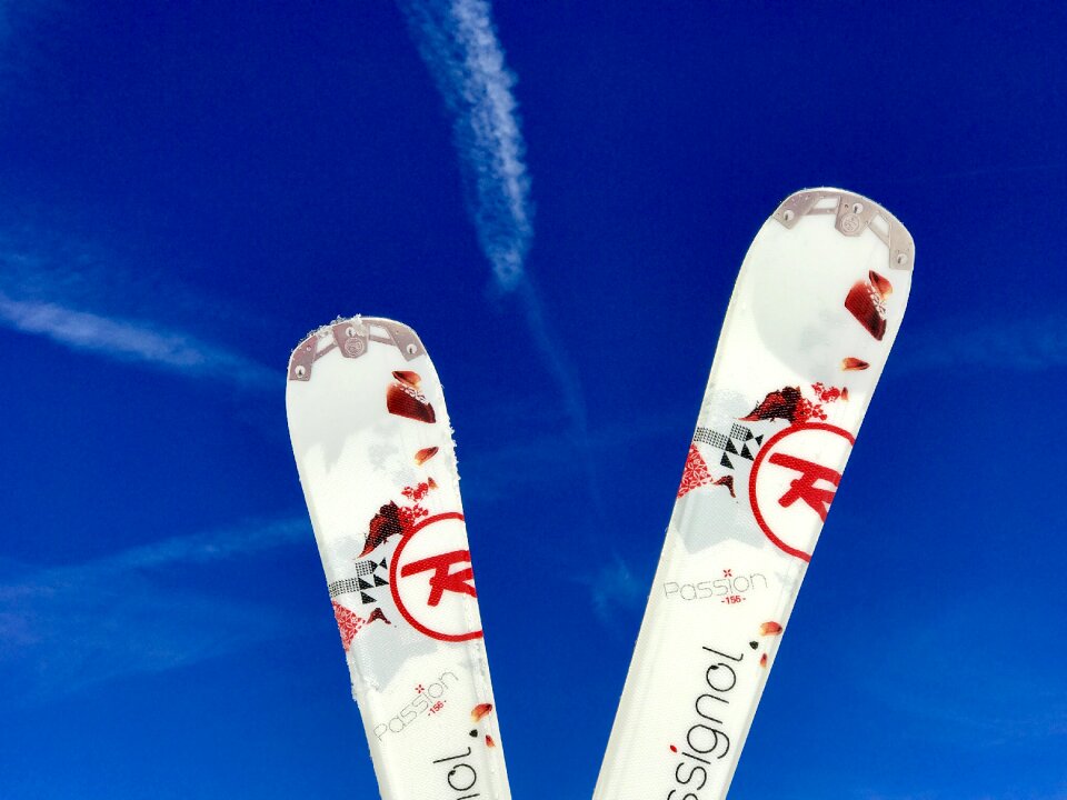 Winter nature the ski slope