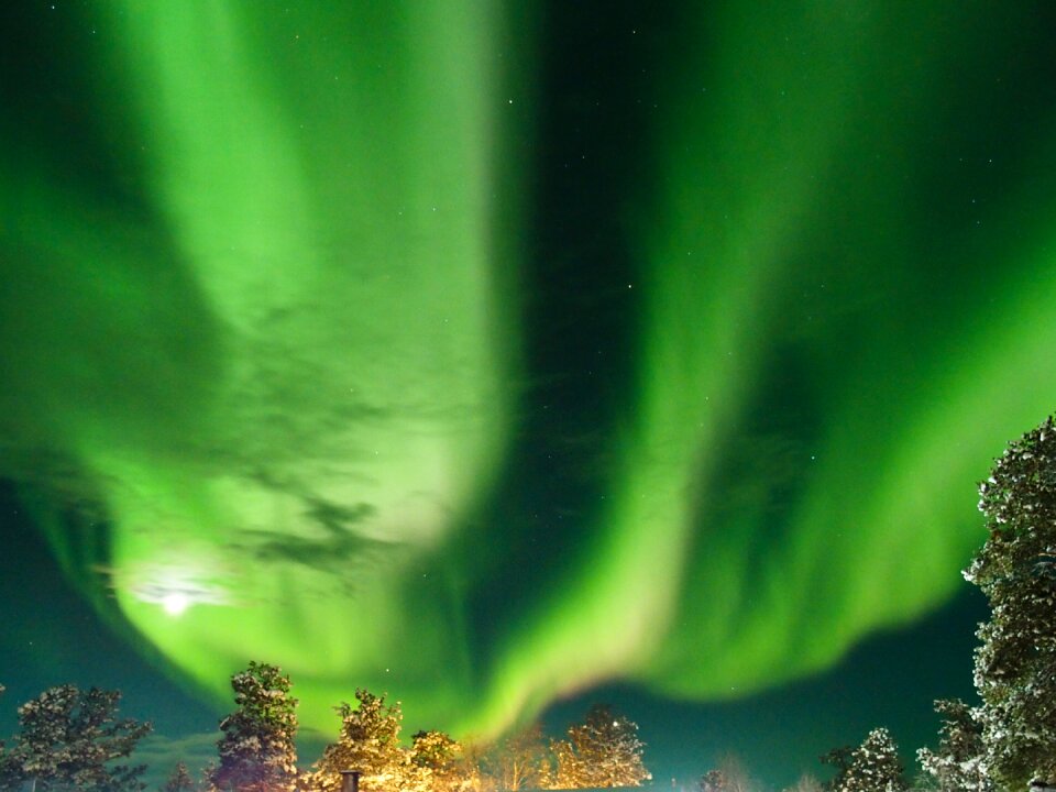 Aurora borealis finland inari