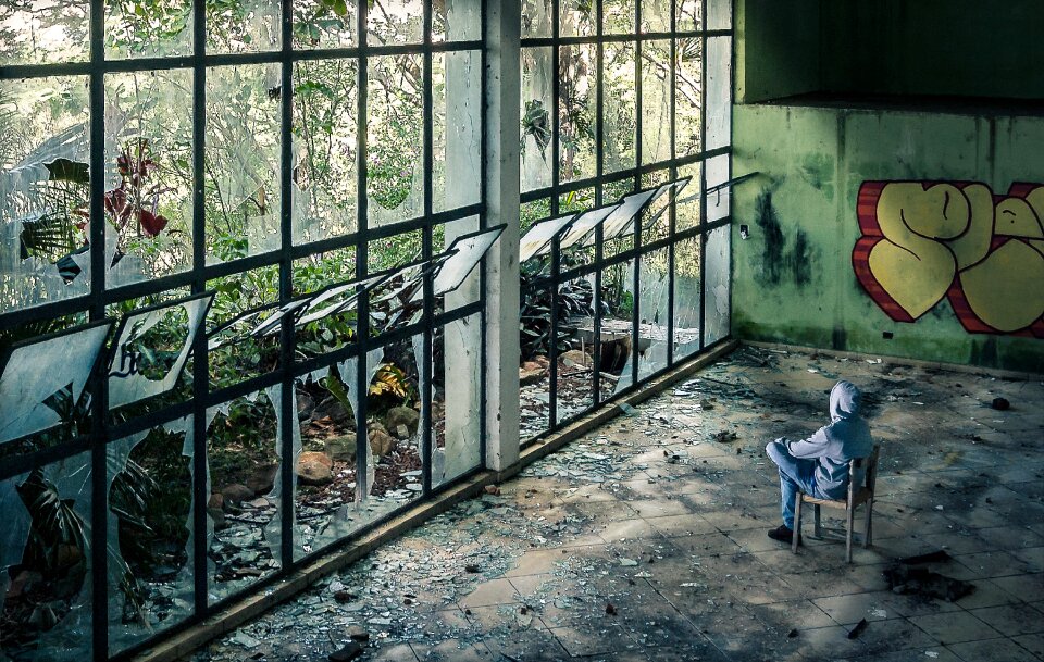 Cinema abandoned portrait