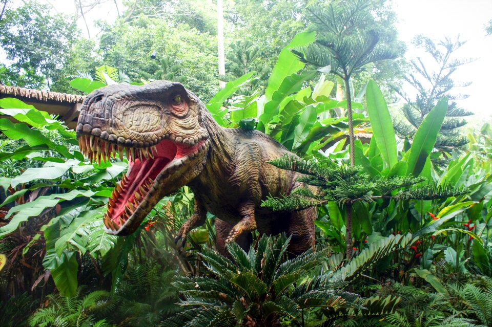Dinosaur nature forest