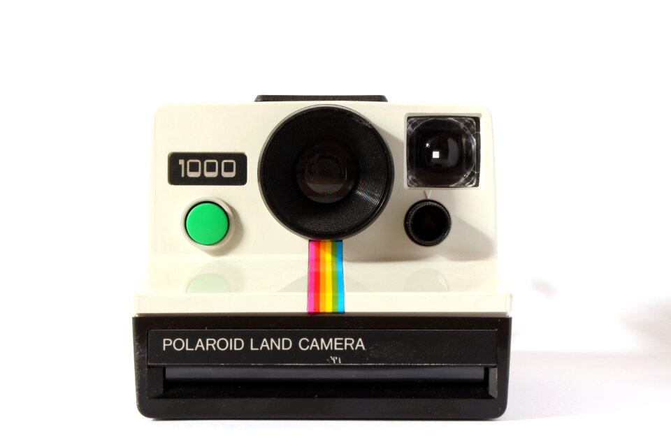 Hipster instant camera retro photo