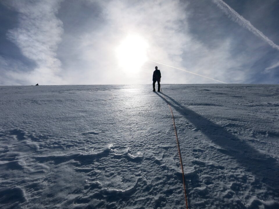 Landscape zermatt breithorn plateau