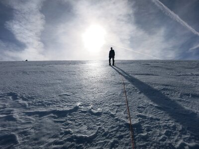 Landscape zermatt breithorn plateau