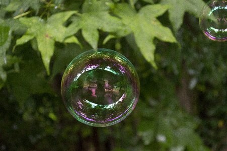 Colorful transparent sphere photo