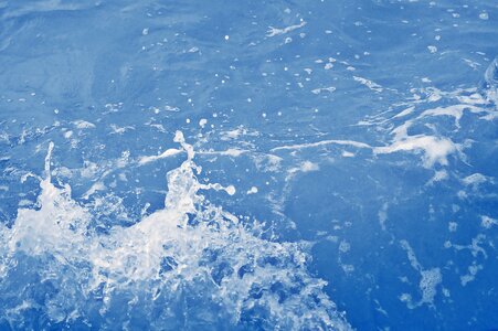 Water splashes wave movement