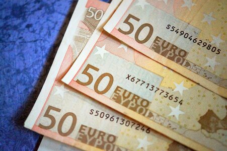 Seem bank note euro notes photo
