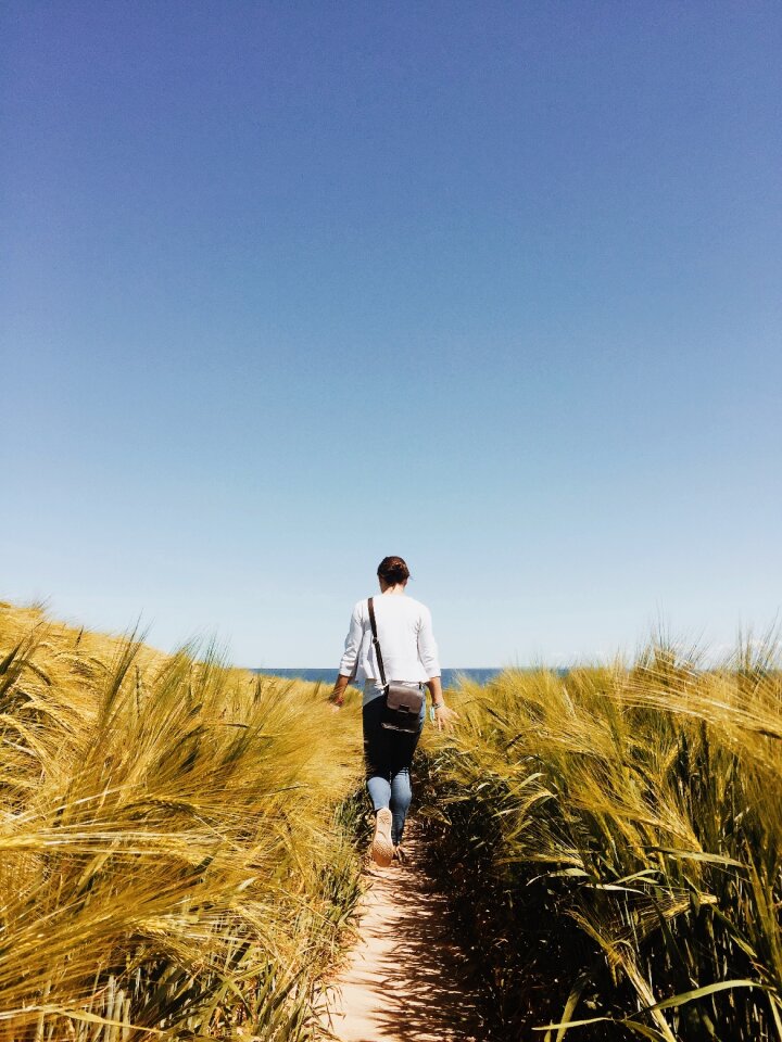 Person walkway field