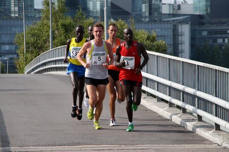 Race gray running gray run photo