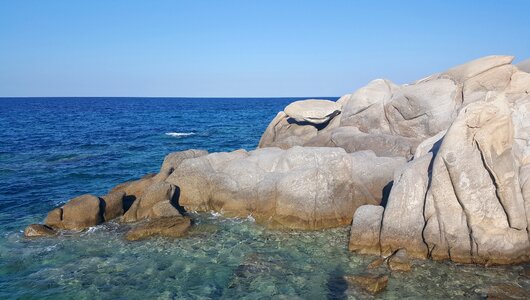 Coast seascape stone