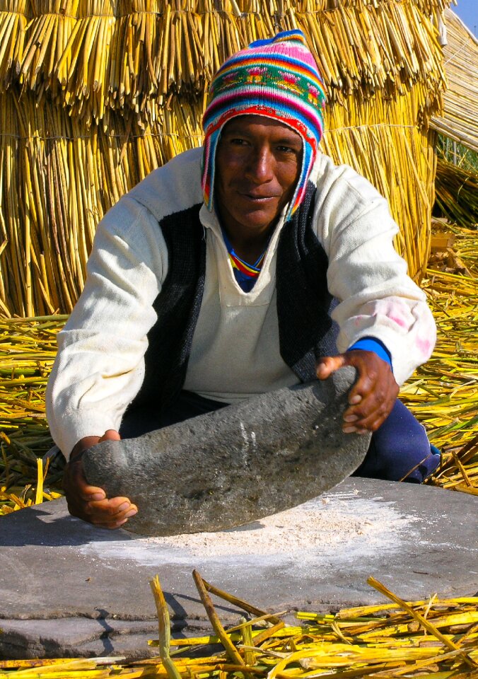 Peru lake titicaca male