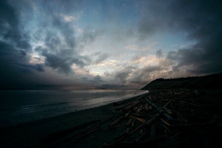 Sea coast clouds