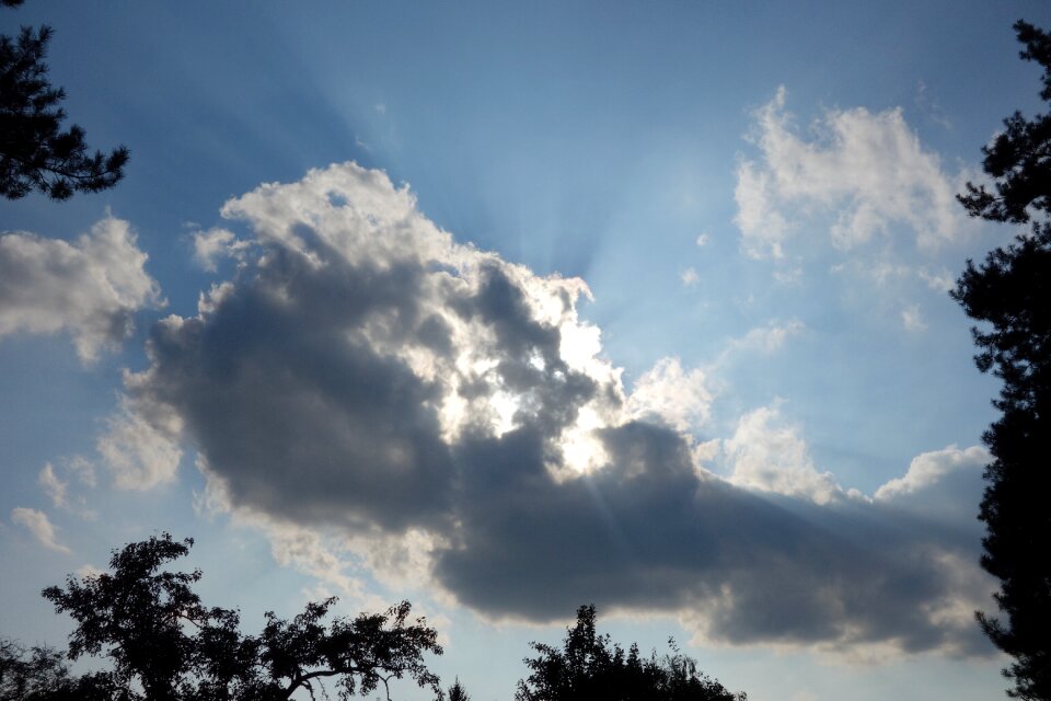 Thunderstorm cumulus cloud formation