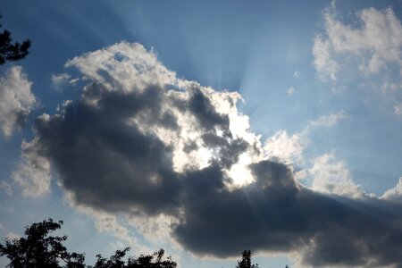 Thunderstorm cumulus cloud formation