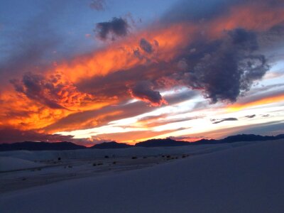 Colorful scenic white sands national monument photo