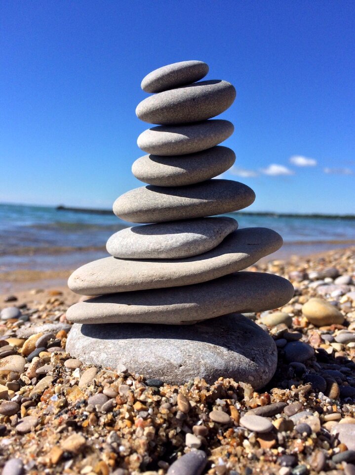 Stone water beach