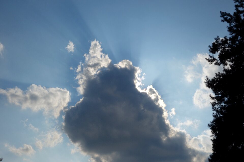 Thunderstorm cumulus cloud formation