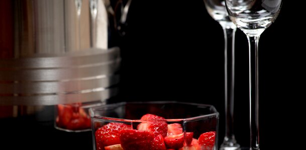 Champagne glass love for two