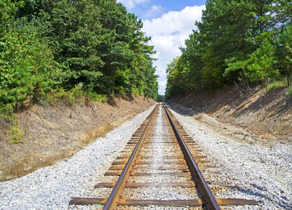 Train railroad track photo