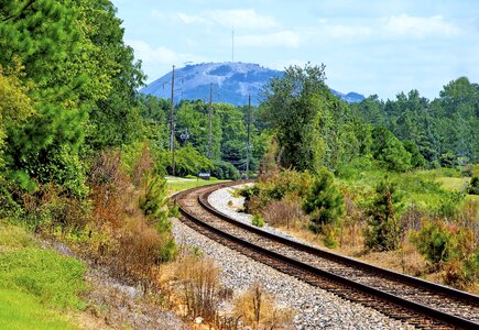 Train railroad track photo