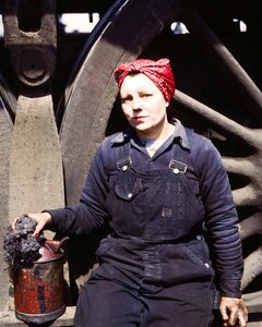 Industrial woman manufacturing photo