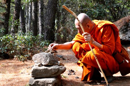 Spirituality worship monk