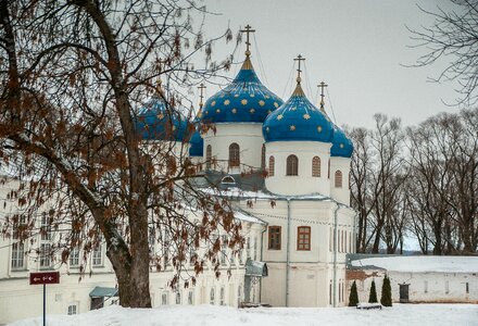 Veliki novgorod orthodox church cupolas