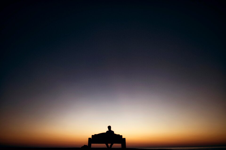 Dusk evening landscape