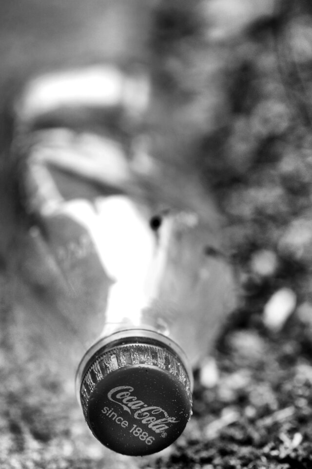 Recycling drink gray bottle