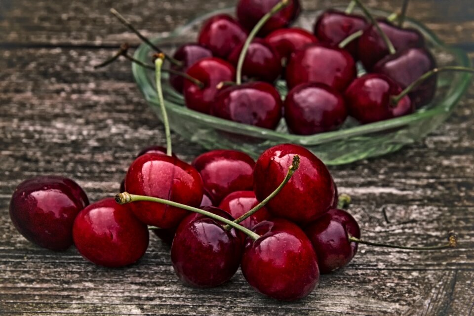 Delicious fruity bird cherry