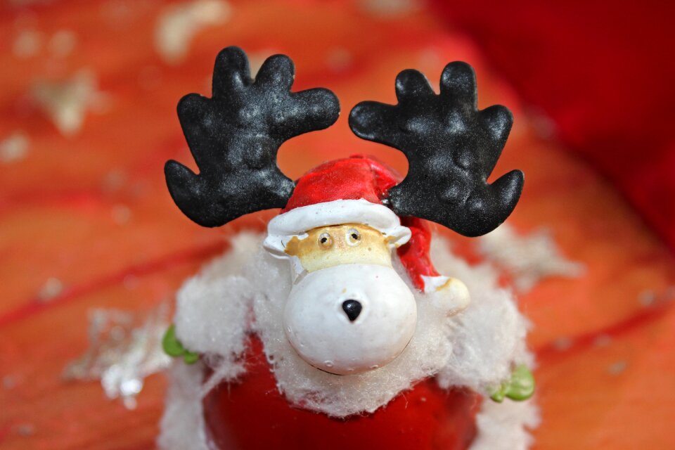 Christmas moose nicholas red